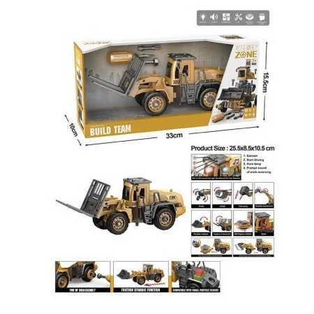 Конструктор спецтехника BabyToys YW 9102 со звуком и светом