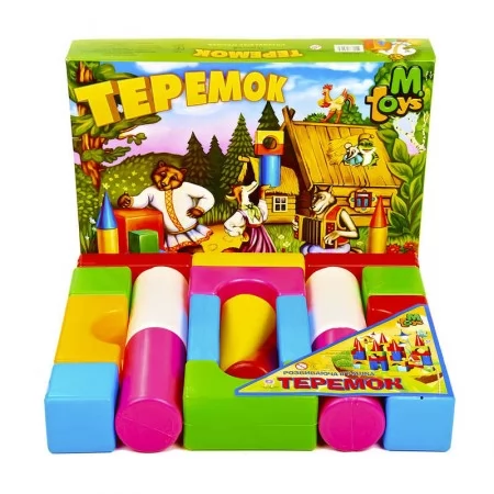 Конструктор теремок M Toys 08081 19 деталей пластиковый