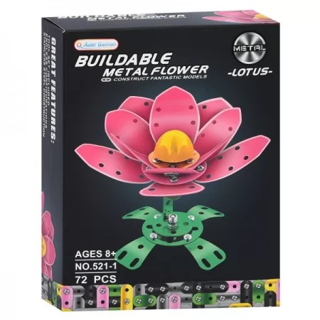 Металевий конструктор BabyToys 521 квітка 43 деталі