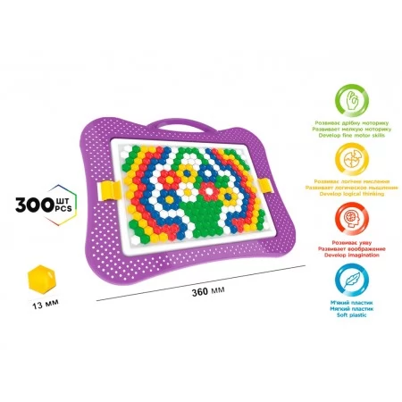 Мозаїка для малечі №4, 340 деталей, Технок 4722
