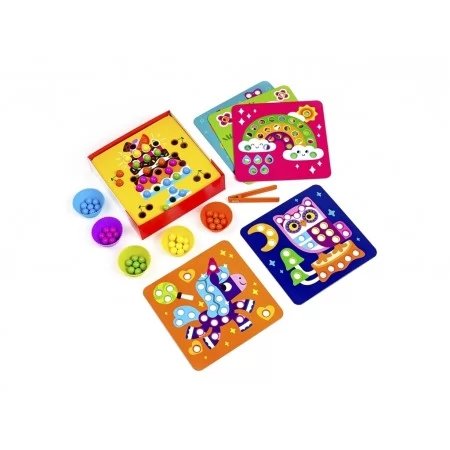 Мозаїка з дерев'яними кульками Доповни картинку, Vladi Toys ZB2002-08