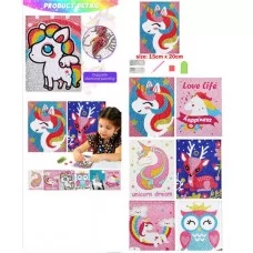 Алмазна мозаїка BabyToys 15х20 см з рамкою та інструментами