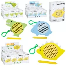 Магнітна мозаїка BabyToys YM-92-93-95 динозавр із брелком