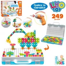 Мозаика на шурупах BabyToys M 5590 с шуруповертом 249 деталей