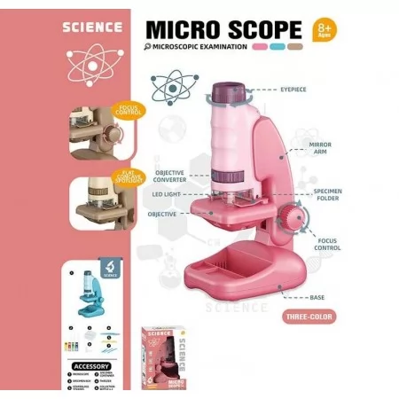 Детский микроскоп BabyToys 2507 A, 3 цвета, от 3 лет