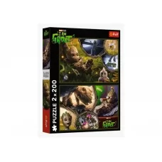 Пазлы 2 в 1 Trefl Marvel Я являюсь Грут, 2 х 200 деталей 13315