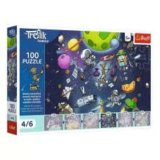 Пазлы Trefl UFT Treflik Family Робот в космосе, 100 элементов 16544