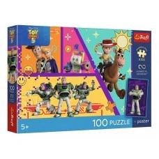 Пазлы Trefl Toy Story 5 Игрушки в действии, 100 элементов 16556