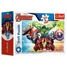 Пазлы Trefl Mini The Avengers Герои, 54 элемента, Trefl 19613