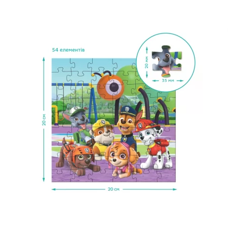 Пазл Paw Patrol 3в1, Ігровий майданчик, 25, 36, 54 елемента, DoDo 200578 Пазл Paw Patrol 3в1, Ігровий майданчик, 25, 36, 54 елемента, DoDo 200578