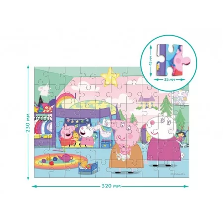 Пазл на 60 елементів Peppa Pig, Свинки та Овечки, DoDo 200680 Пазл на 60 елементів Peppa Pig, Свинки та Овечки, DoDo 200680