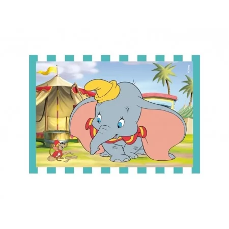 Пазлы 4в1, Герои мультфильмов Clementoni 21523