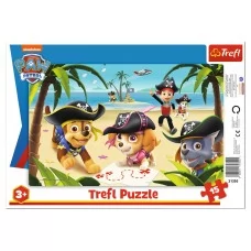 Пазл Trefl Paw Patrol Друзья щенячьего патруля, 15 элементов с рамкой 31350