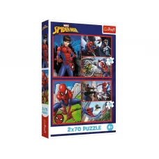 Пазлы 2 в 1, Trefl Spiderman Пауковые истории, 2х70 элементов 34443