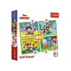 Пазл 4 в 1 Trefl Mickey Mouse Микки Маус и друзья 34616