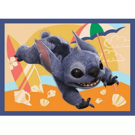 Пазлы 4 в 1 Trefl Disney Stitch The Movie Отпуск на Гавайях 34666 Пазлы 4 в 1 Trefl Disney Stitch The Movie Отпуск на Гавайях 34666