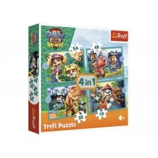 Пазлы Trefl 4 в 1 PAW Patrol «Сказки с острова динозавров», 35/48/54/70 элементов 34687