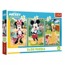 Пазлы 3 в 1 Trefl Mickey and Friends Мышь на празднике, 3х50 элементов 34881