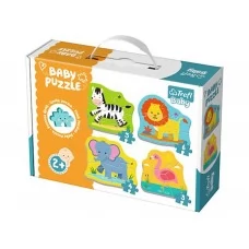 Пазл 4 в 1 Trefl Baby Classic Животные на сафари 36073