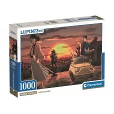 Пазли Захід сонця з героями аніме Люпен III Clementoni, 1000 елементів 37054