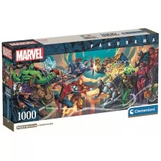 Пазли Панорама Marvel Супербій героїв проти лиходіїв Clementoni, 1000 елементів 37056