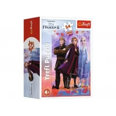 Пазлы Trefl Mini Мир Анны и Эльзы, 54 элемента, Trefl 19637 54173