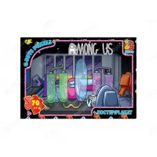 Пазлы картонные Among Us,70 элементов, G-Toys AU04