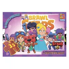 Пазли картонні Brawl Stars, 35 елементів, G-Toys BS362 Пазли картонні Brawl Stars, 35 елементів, G-Toys BS362