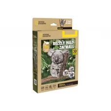 3D пазл конструктор Koala National Geographic, 16 см, об'ємна модель, Cubic Fun DS1176h