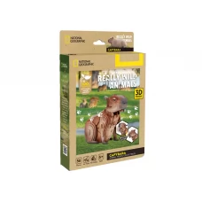 3D пазл конструктор Capybara National Geographic, 16 см, об'ємна модель, Cubic Fun DS1177h