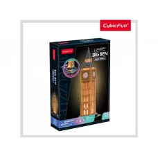 3D пазл конструктор з підсвіткою Big Ben, 32 см, світиться, Cubic Fun L537h