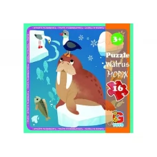 Пазлы картонные Морж, 16 элементов, G-Toys LO5