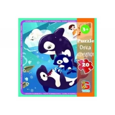 Пазлы картонные Косатка, 20 элементов, G-Toys LO7