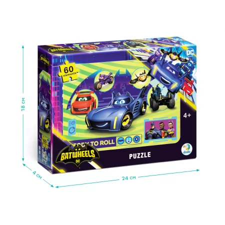 Пазл Batwheels Колеса просто хочуть розважитися, 60 елементів, DoDo 200563 Пазл Batwheels Колеса просто хочуть розважитися, 60 елементів, DoDo 200563