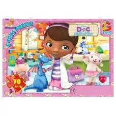 Пазлы картонные Доктор Плюшевая, 70 элементов, G-Toys DP00642
