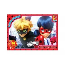 Пазлы картонные Леди Баг, 70 элементов, G-Toys LB1006