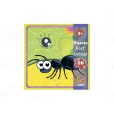 Пазлы картонные Муравей, 16 элементов, G-Toys