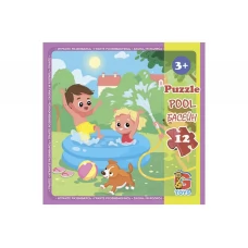 Пазли картонні Дитячий майданчик, 12 елементів, G-Toys