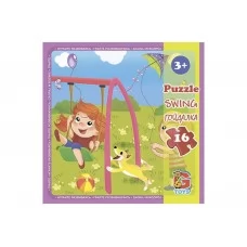 Пазлы картонные Детская площадка, 16 элементов, G-Toys
