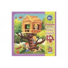 Пазлы картонные Детская площадка, 16 элементов, G-Toys