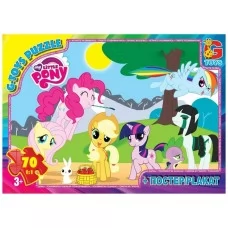 Пазлы картонные My little Pony, 70 элементов, G-Toys MLP002