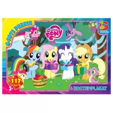 Пазли картонні My little Pony, 117 елементів, G-Toys MLP012