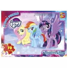Пазли картонні My little Pony, 70 елементів, G-Toys MLP014