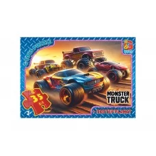 Пазлы картонные Monster Truck, 35 элементов, G-Toys MT182