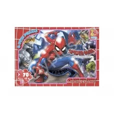 Пазлы картонные Человек-паук, 70 элементов, G-Toys SM896
