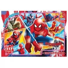 Пазлы картонные Человек-паук, 117 элементов, G-Toys SM907