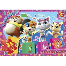 Пазли картонні 44 кошеня, 35 елементів, G-Toys