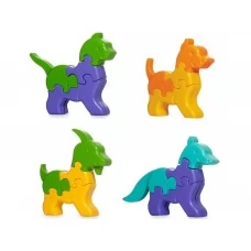 3D пазлы - Животные 4 шт 32 элемента Tigres 39355