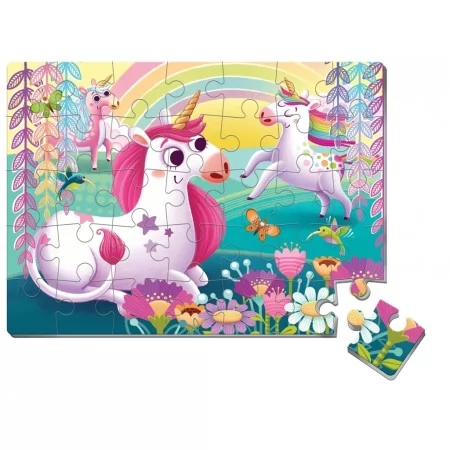 Мягкие пазлы А4 Единороги, 35 элементов, Vladi Toys VT1102-34