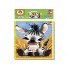 Мягкие пазлы А5 Зебра индеец, Vladi Toys VT1103-46